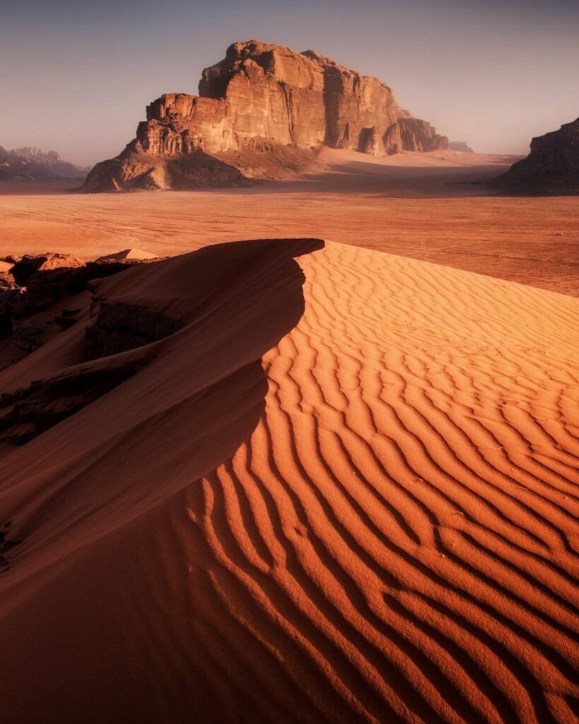 wadi rum sand dunes jordan